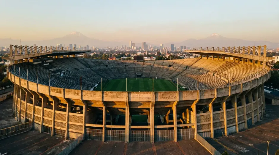 Estadio Azteca in Mexico-Stad, locatie van de openingswedstrijd van het WK 2026